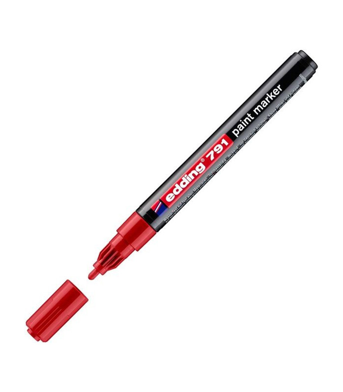Lakový popisovač edding 791, červený
