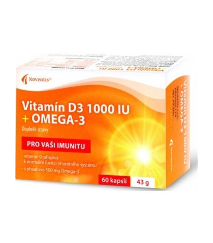 Vitamin D3 forte + omega-3 - 60 tablet