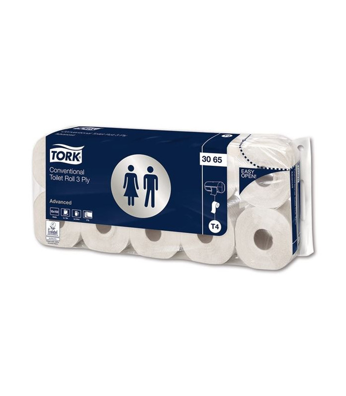 Toaletní papír TORK Premium - třívrstvý, bílý, 10 rolí