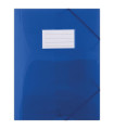 Desky s chlopněmi a gumičkou Donau - A4, plastové, modré, 1 ks