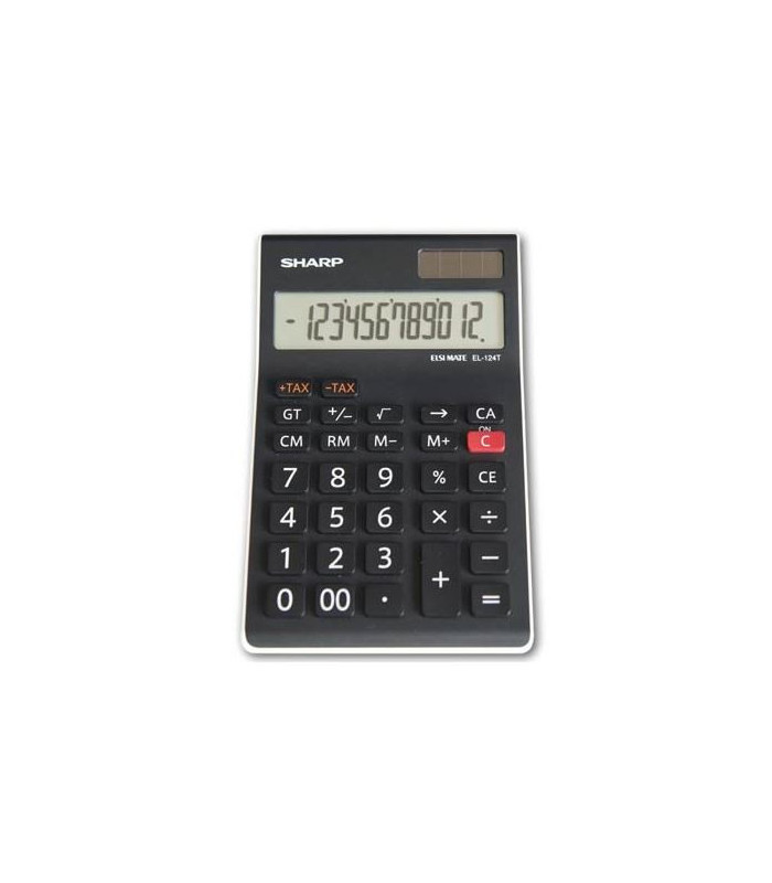 Stolní kalkulačka Sharp EL 124 TWH, černá