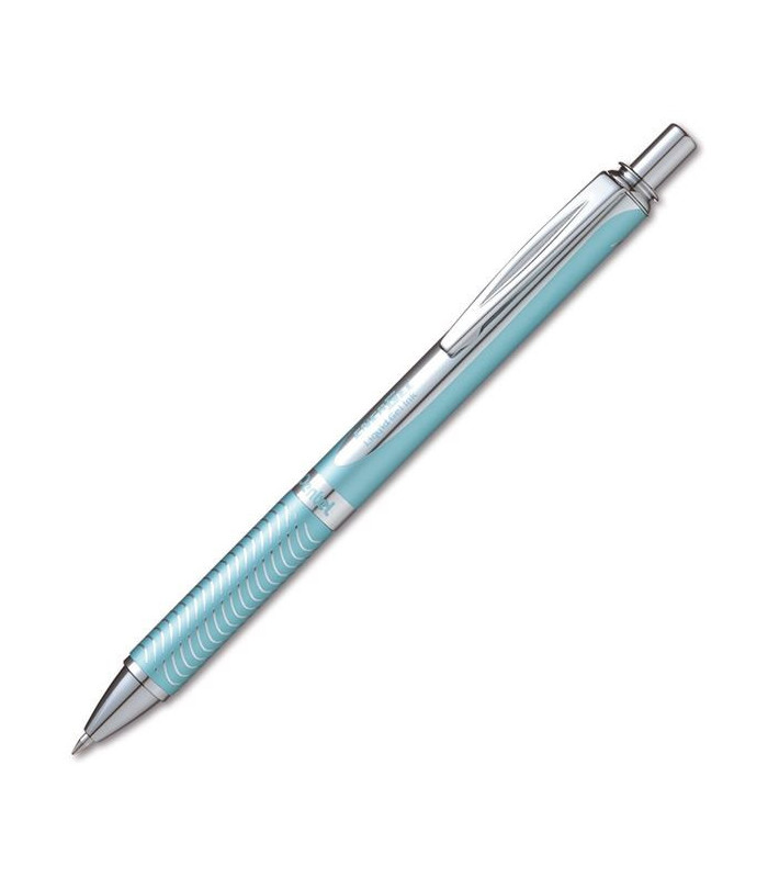 Gelový roller Pentel Energel Steel, světle modrý