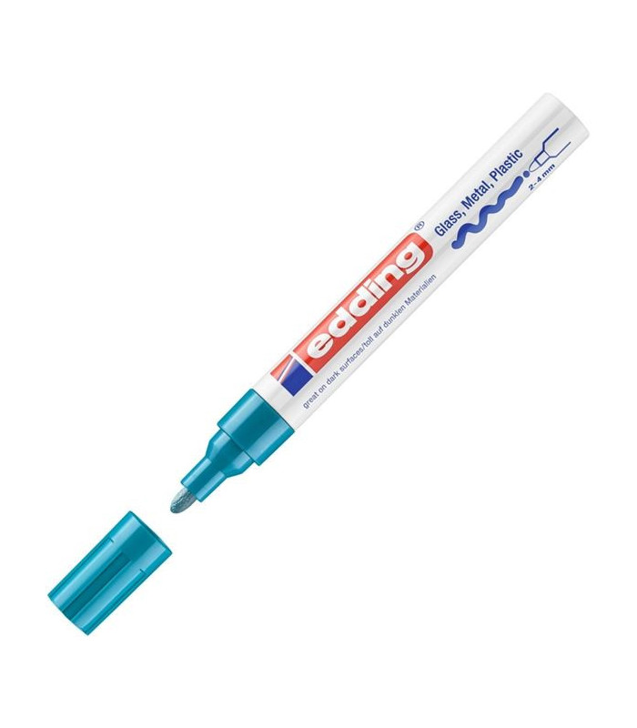 Lakový popisovač edding 750, světle modrý