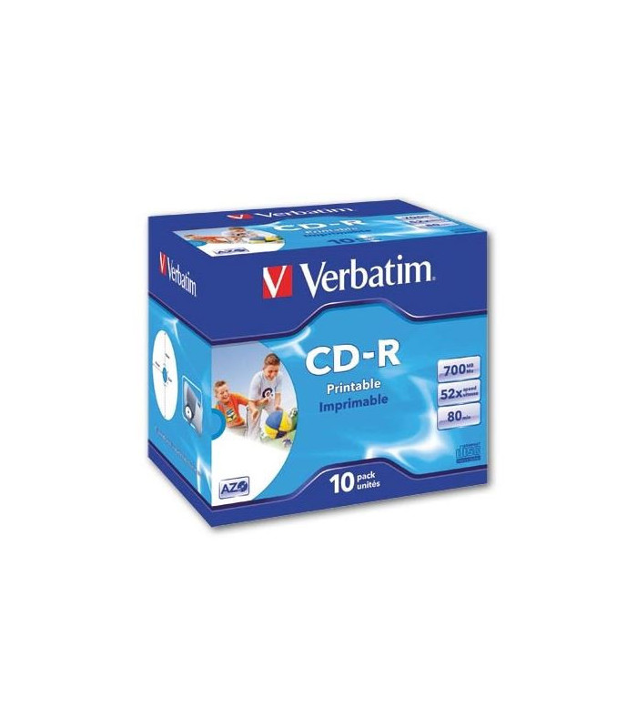 CD-R Verbatim Printable, standard box 10 ks
