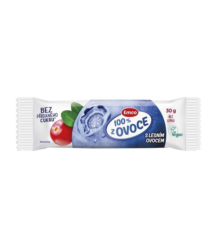Ovocná tyčinka Emco lesní ovoce, 30 g