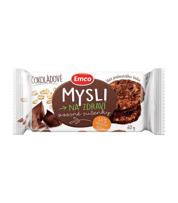 Ovesné sušenky čokoládové, 60g