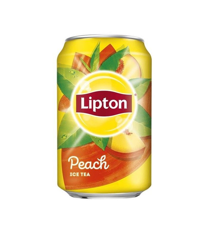 Ledový čaj Lipton s broskví, 0,33l, bal  24 ks