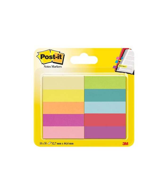 Bločky Post-it značkovací,12,7 x 44,4 mm,10 barev