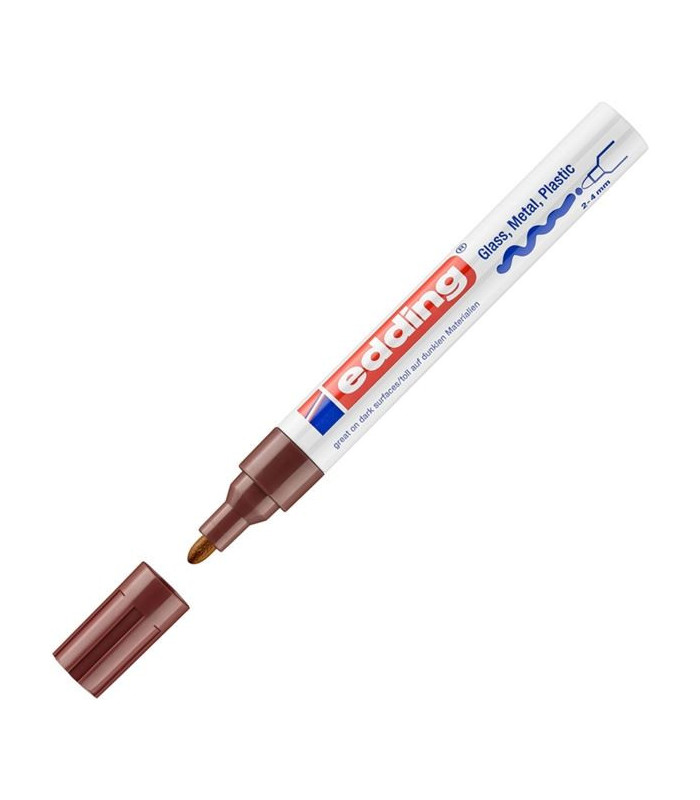 Lakový popisovač edding 750, hnědý