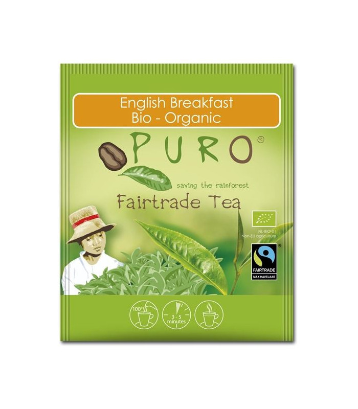 Černý čaj Puro - English breakfast, bio, Fairtrade, 25x 2 g