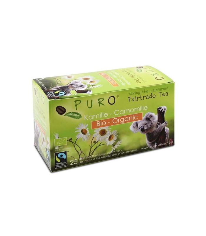 Bylinný čaj Puro - Heřmánkový, bio, Fairtrade, 25 x 1 g
