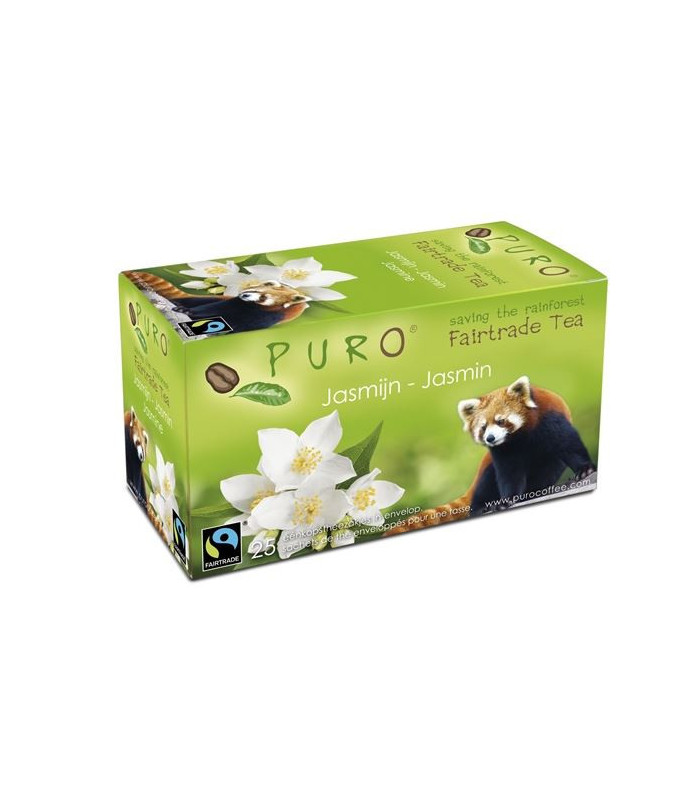 Zelený čaj Puro - jasmínový, Fair trade, 25x 2 g