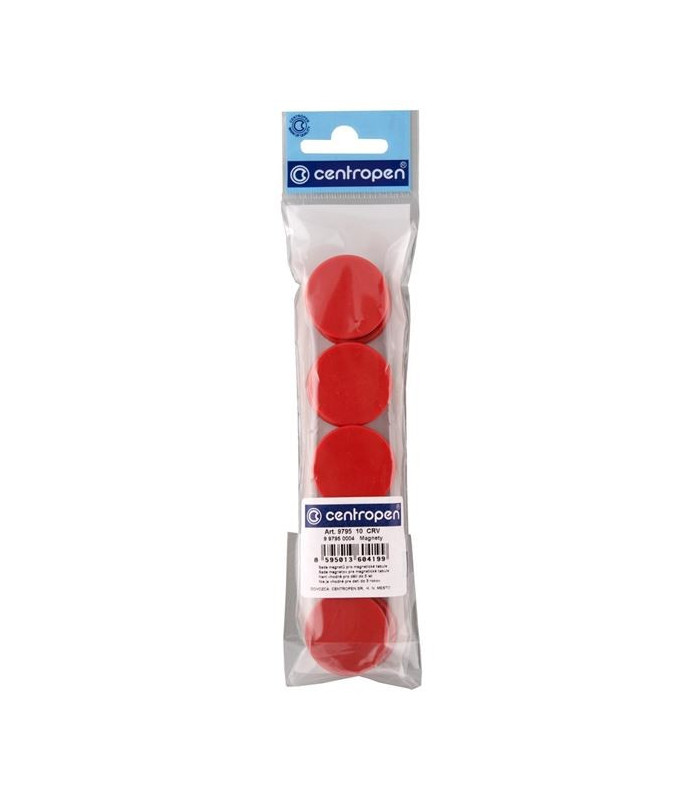 Magnety Centropen červené, sada 10ks