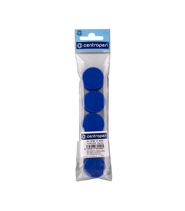 Magnety Centropen modré, sada 10ks