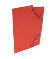 Prešpánové desky s gumičkou bez chlopní HIT Office - A4, červené, Gramáž desek 350 g/m2, Kapacita 250 listů, 20 ks / balení