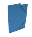 Prešpánové desky s gumičkou bez chlopní HIT Office - A4, modré, 20 ks