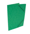 Prešpánové desky s gumičkou bez chlopní HIT Office - A4, zelené, 20 ks