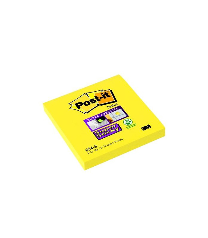 Bloček Post-it Super Sticky, 76 x 76 mm,ultražlutý