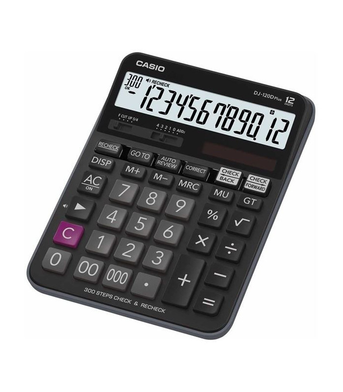 Velká stolní kalkulačka Casio DJ 120D Plus, černá