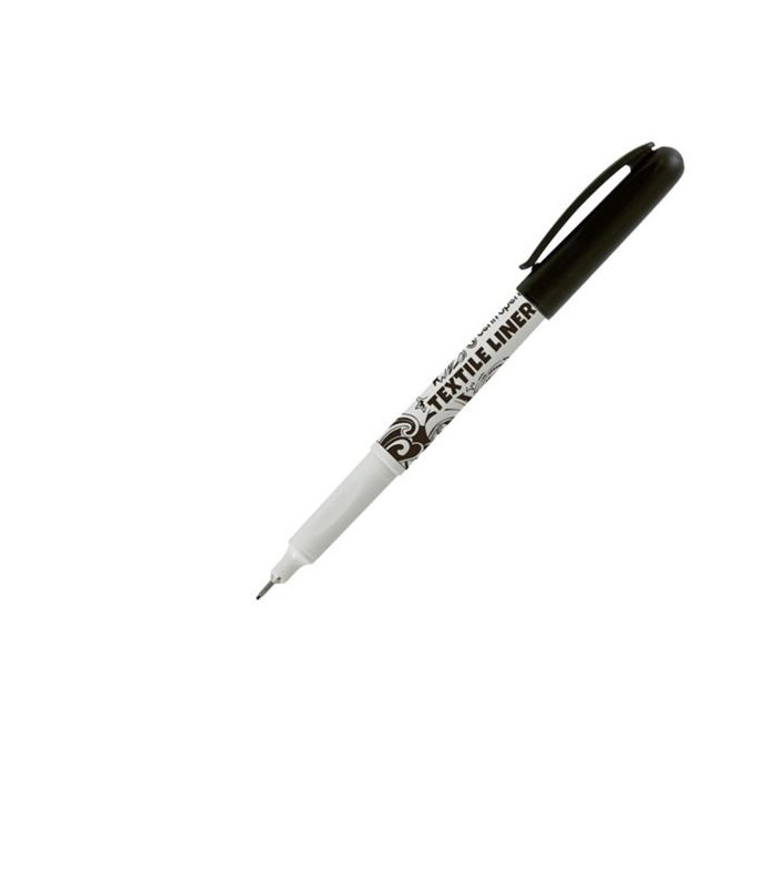 Textilní popisovač Centropen 2639 černý, tenký
