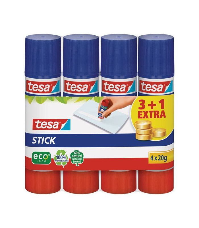 Lepicí tyčinka Tesa EcoLogo, 20 g, 3+1 zdarma