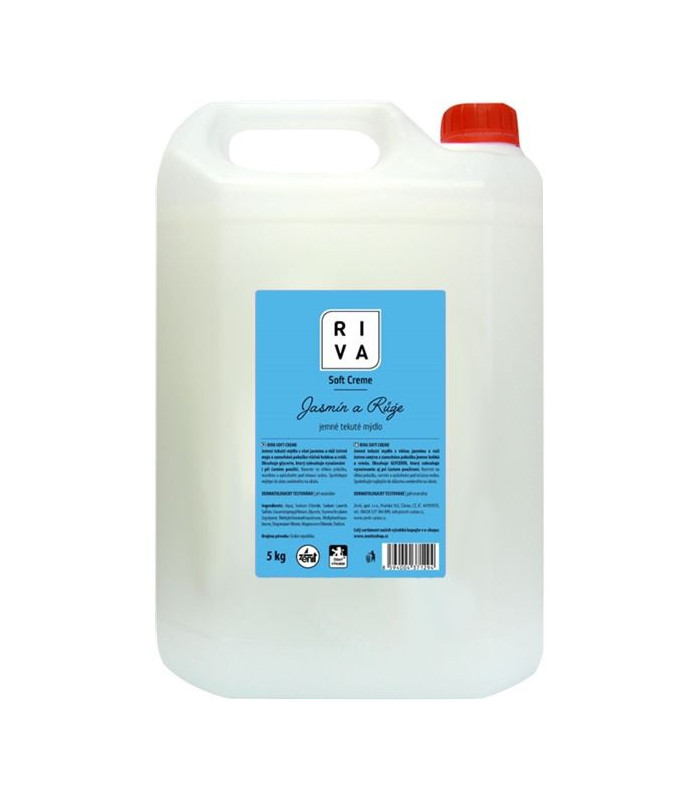 Tekuté mýdlo Riva Soft, PH neutrální, bílé, 5 l