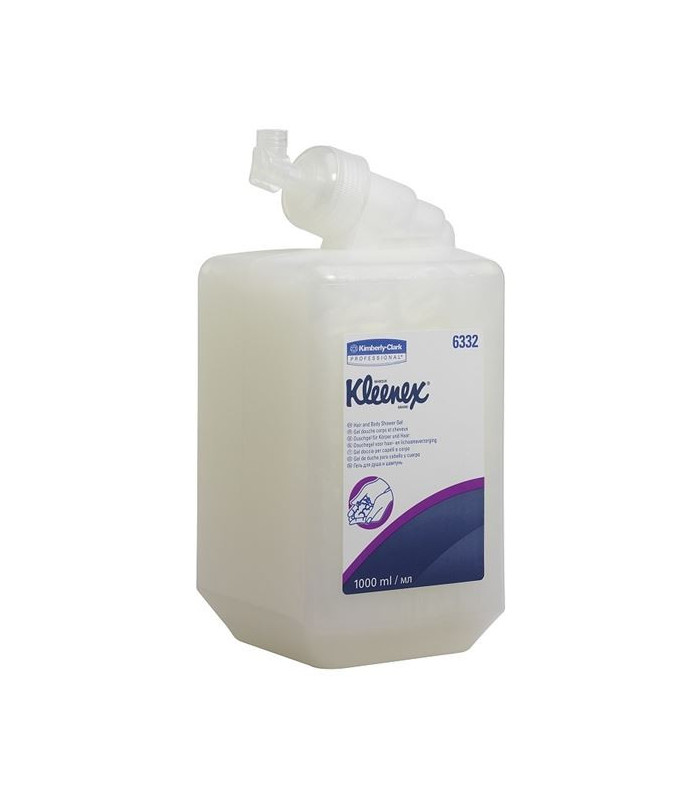 Sprchový gel KC Kleenex na vlasy a tělo, bílý, 1l