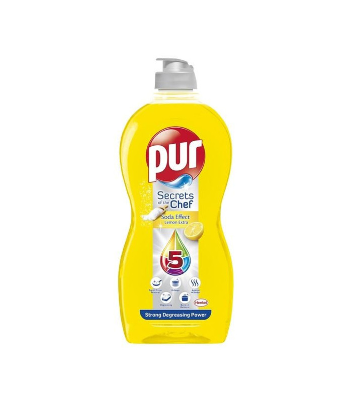 Prostředek na nádobí Pur Power Lemon, 450 ml