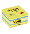 Bločky Post-it, v kostce, 76 x 76 mm, lemon