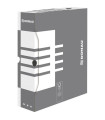 Archivační box Donau - A4, kartonový, 8 cm, šedý