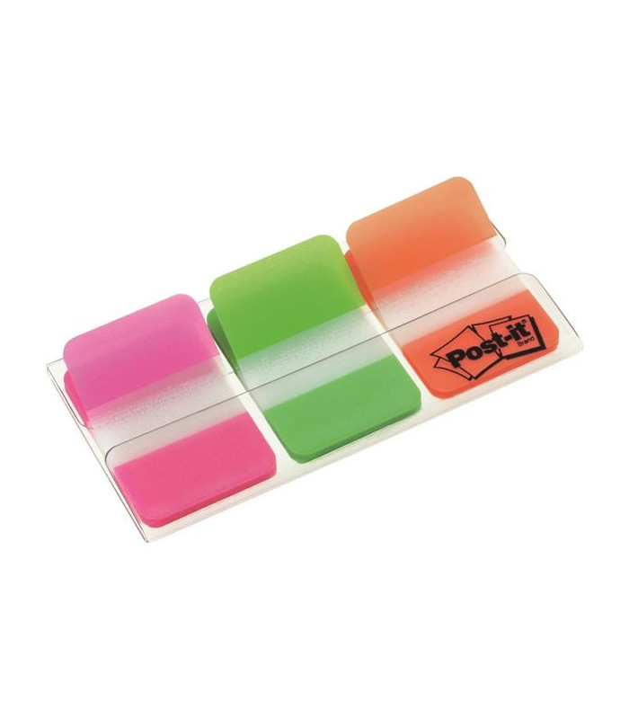 Supersilné záložky Post-it, oranžové/zelené/růžové