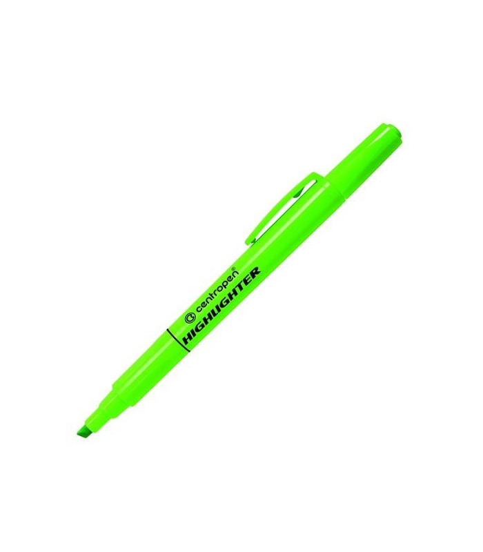 Zvýrazňovač Centropen 8722, zelený, 10 ks