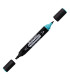 Permanent Centropen 1666 Double marker, zelená