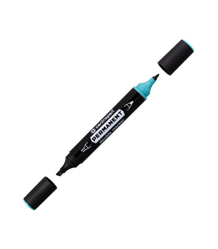 Permanent Centropen 1666 Double marker, zelená