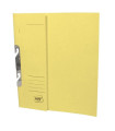 Rychlovazače papírové závěsné - A4, půlená přední strana, žluté, 50 ks