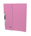 Rychlovazače papírové závěsné - A4, půlená přední strana, růžové, 50 ks