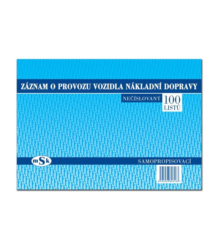 STAZKA nákladní dopravy A4 samopropisovací (100 listů)