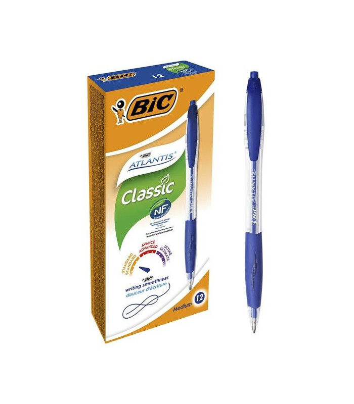 Kuličkové pero BIC Atlantis, modré