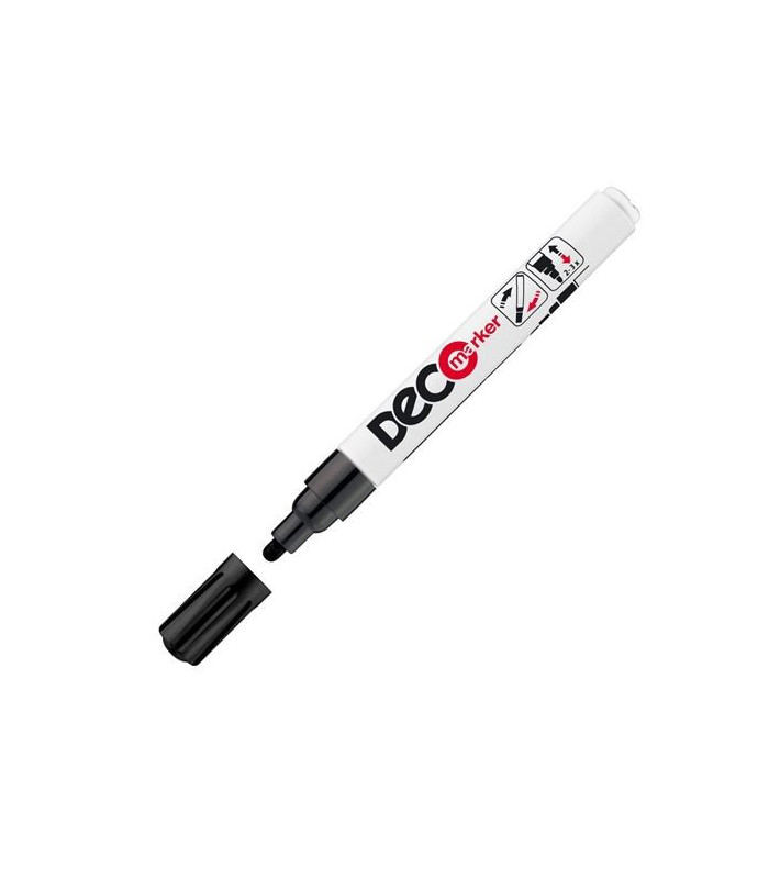 Lakový popisovač ICO Deco marker, černý