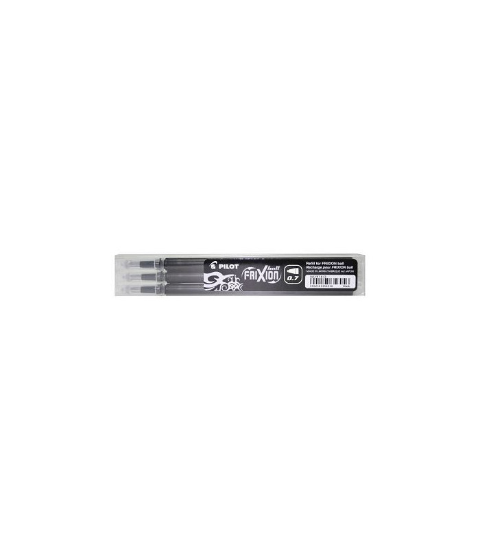 Náplň do gumovacích rollerů Pilot FriXion Ball 07, Clicker 07, LX, černá, sada 3 ks