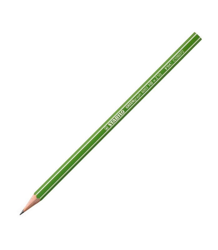 Grafitová tužka bez pryže Stabilo Green HB, 12 ks