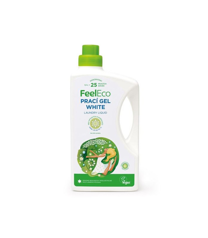 Gel na praní Feel Eco, bílé prádlo, 1,5 l
