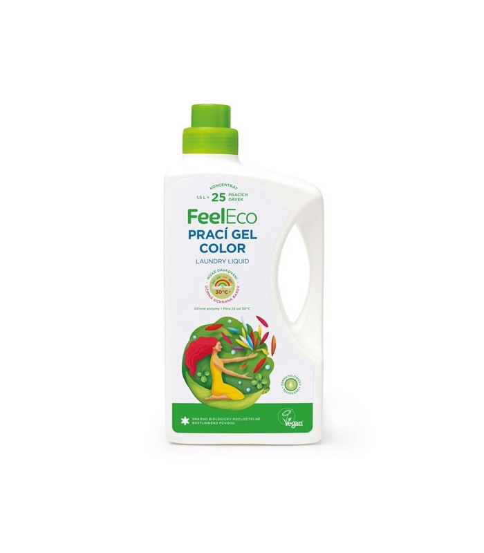 Gel na praní Feel Eco, barevné prádlo, 1,5 l