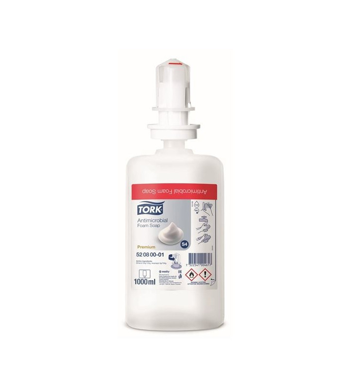 Antimikrobiální pěnové mýdlo Tork Premium, 1 l