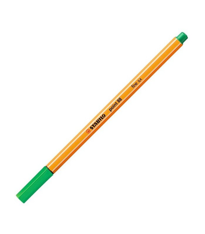 Liner STABILO point 88 - 0,4 mm, zelený, 10 ks