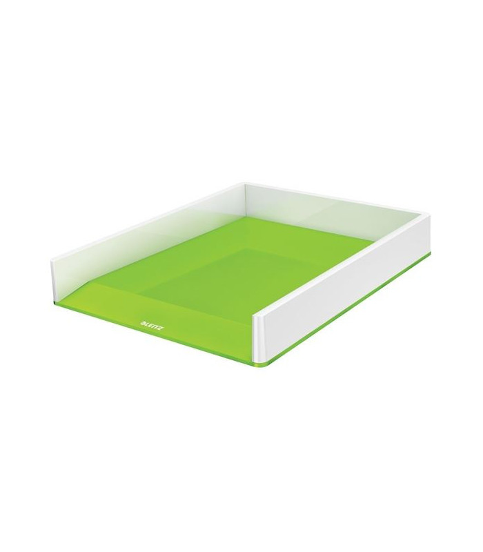 Zásuvka Leitz WOW, bílá/zelená