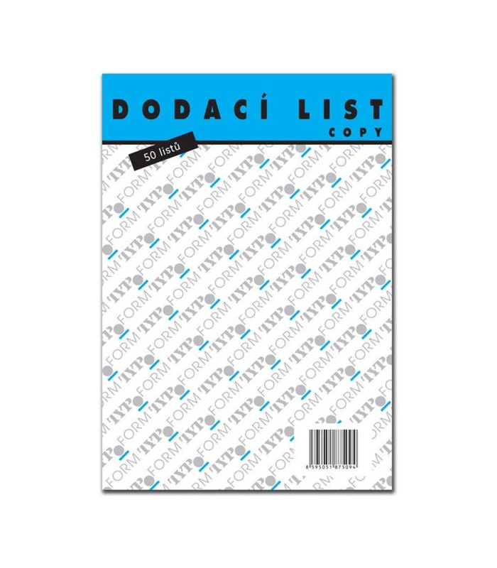 Dodací list A5, 50 listů