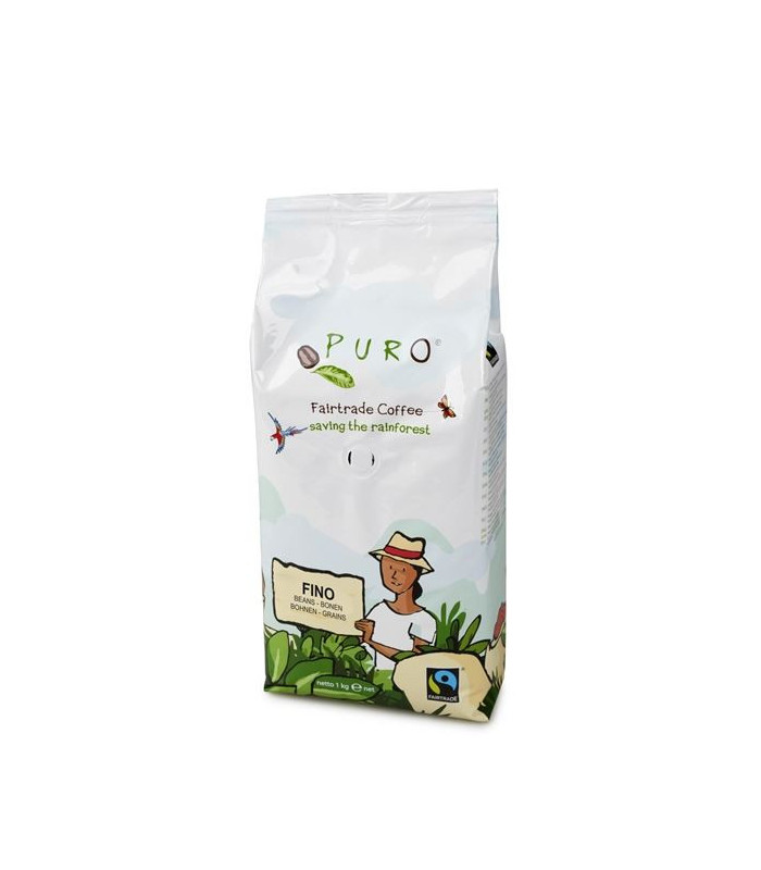 Zrnková káva Fairtrade Puro Fino, 1 kg