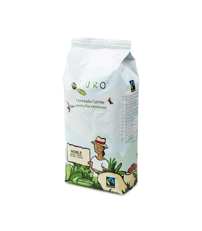 Zrnková káva Faitrade Puro Noble, 1 kg