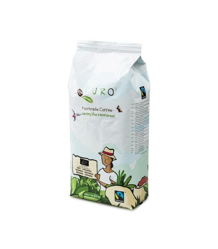 Zrnková káva Fairtrade  Puro Bio , 1 kg